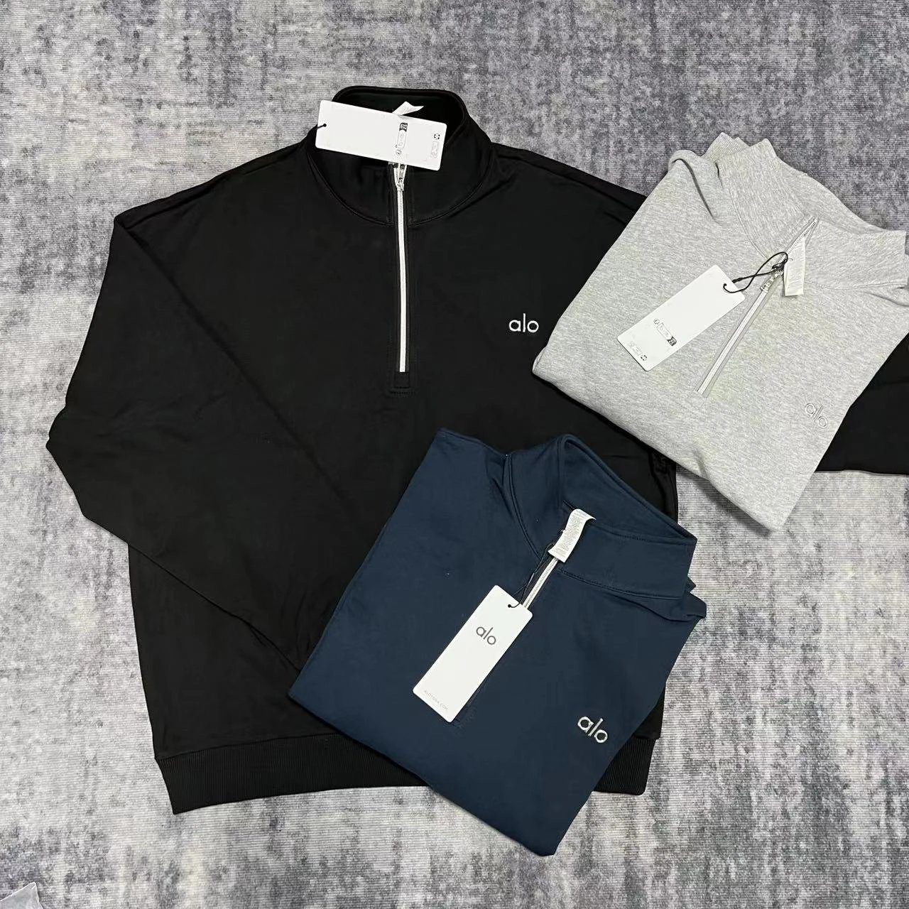 Unisex Long Sleeve Half-Zip Pullover Hoodie