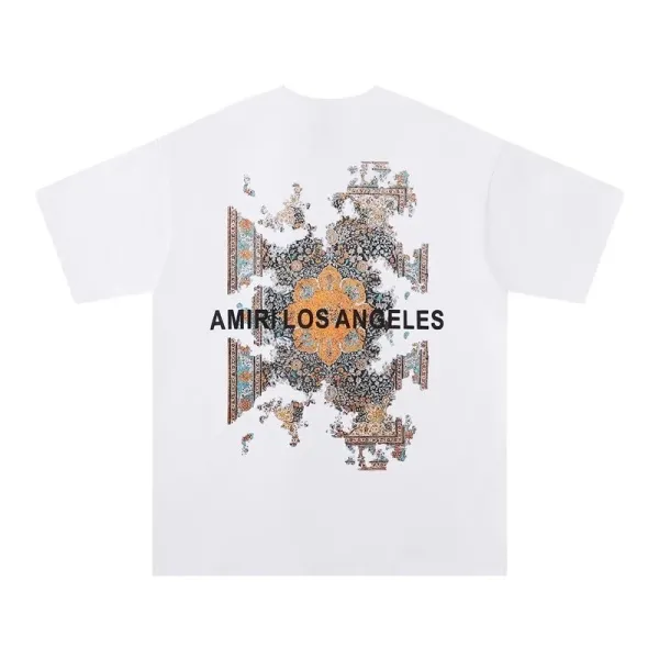 Amiri Los Angeles Ornamental Print White T-Shirt - 1
