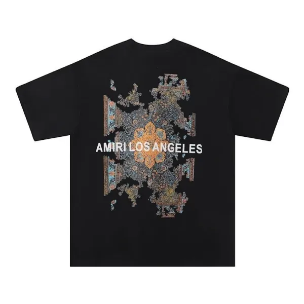 Amiri Los Angeles Ornamental Print Black T-Shirt - 1