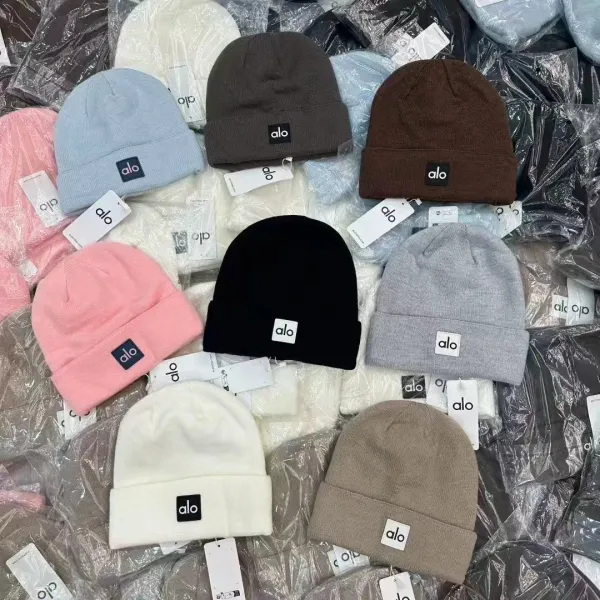Alo Yoga x Prada Beige Embroidered Beanie Hat - 4