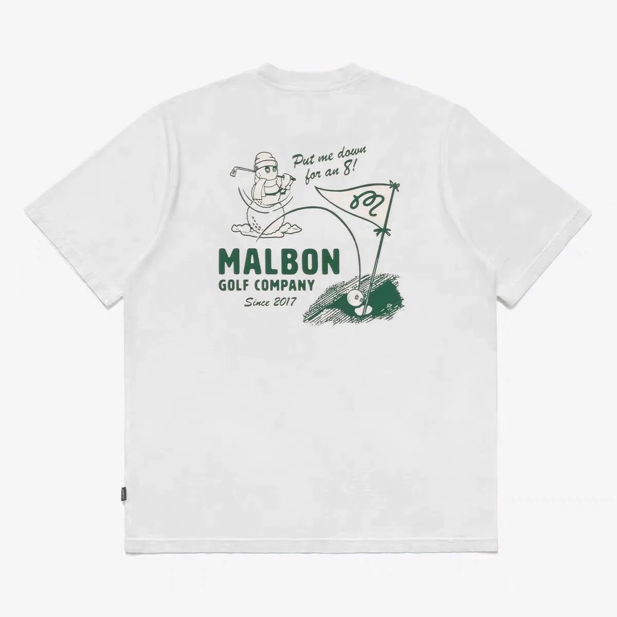 Malbon Golf Company Snowman Golf T-Shirt Black - 8
