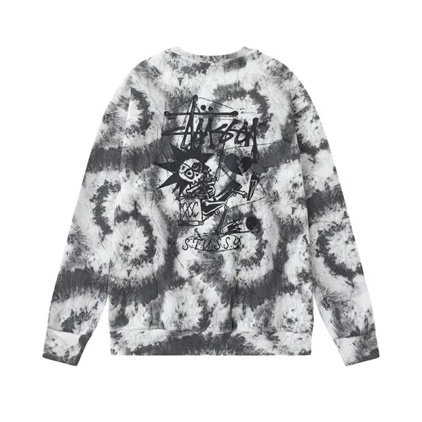 Stüssy Tie-Dye Skull Graphic Hoodie - 8