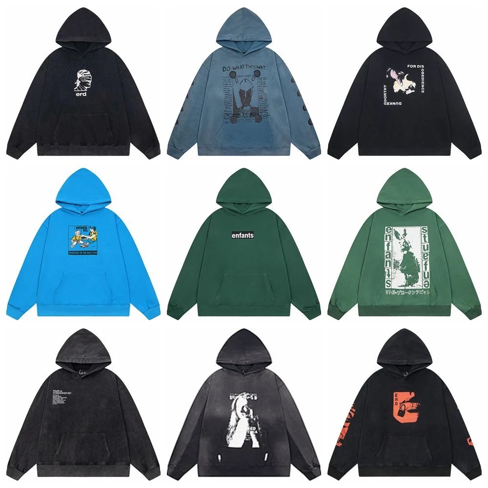 Enfants Box Logo Lime Green Hoodie - 2