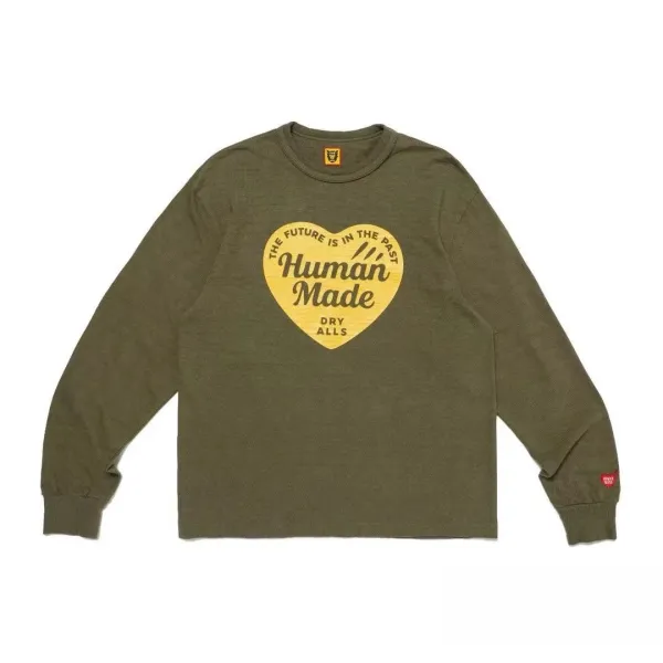 Human Made Heart Graphic Long-Sleeve T-Shirt White - 6