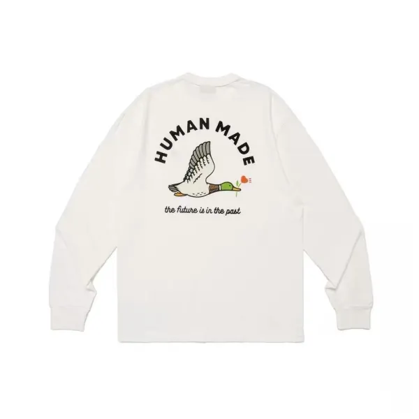 Human Made Heart Graphic Long-Sleeve T-Shirt White - 12