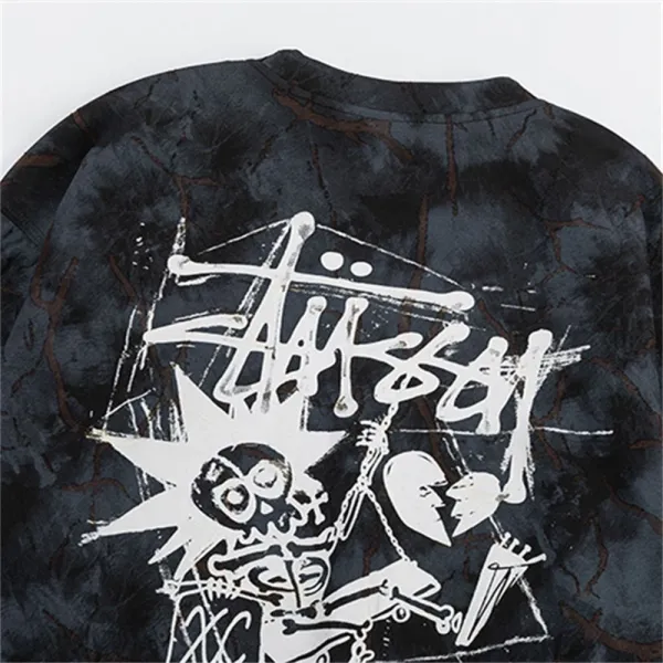 Stüssy Tie-Dye Skull Graphic Hoodie - 11