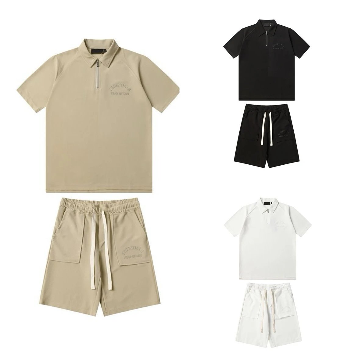 FOG Short Sleeve Polo Shirt and 5-Inch Shorts Set