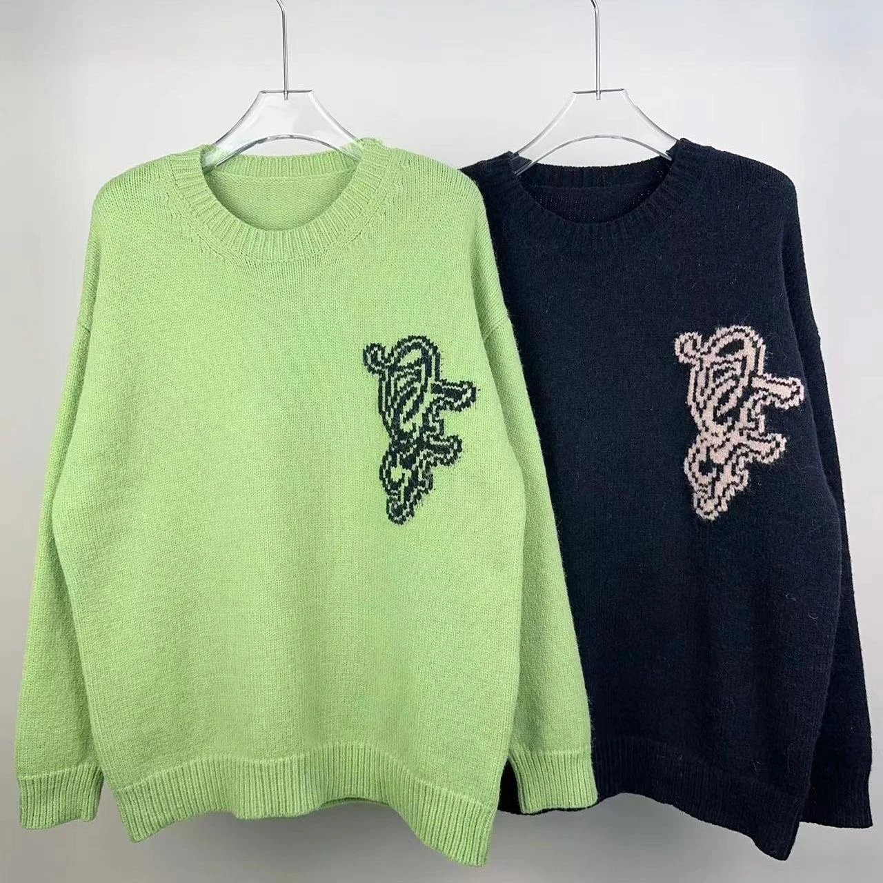 Off-White Nature Lovers Knit Sweater Lime Green - 5