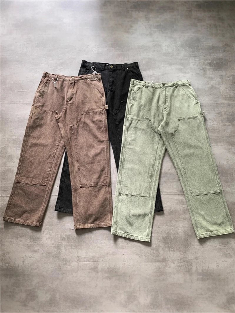 CarB136 Washed Distressed Double Knee Cargo Pants photo 8