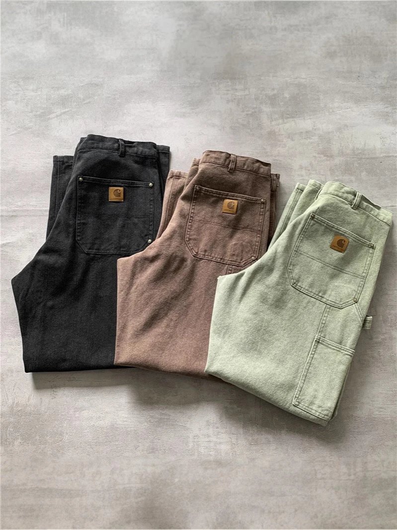 CarB136 Washed Distressed Double Knee Cargo Pants photo 7