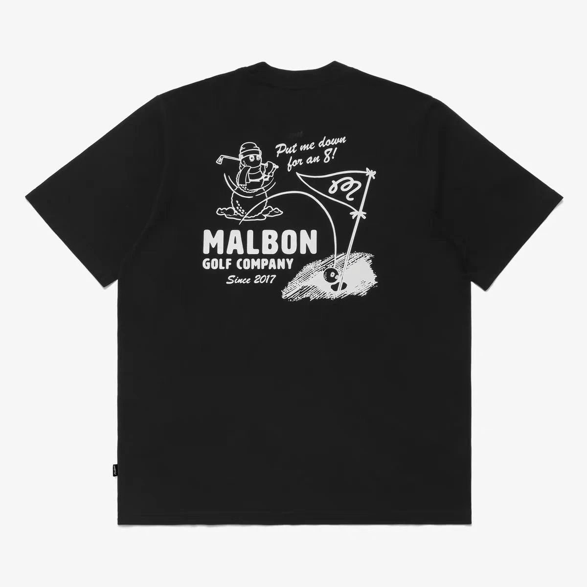 Malbon Golf Company Snowman Golf T-Shirt Black - 9