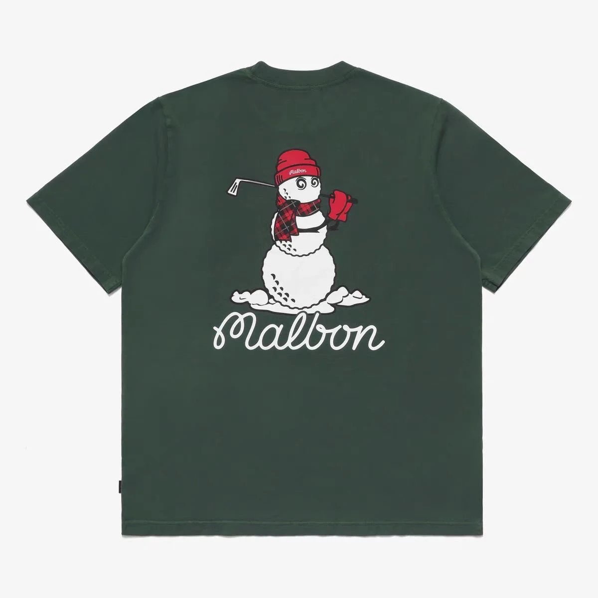 Malbon Golf Company Snowman Golf T-Shirt Black - 4