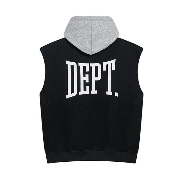 DEPT. Split-Color Sweat Shorts Black/Gray - 9