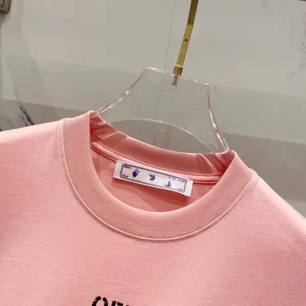 Off-White Moon Print Pink T-Shirt - 9