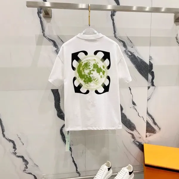 Off-White Moon Print T-Shirt White - 1