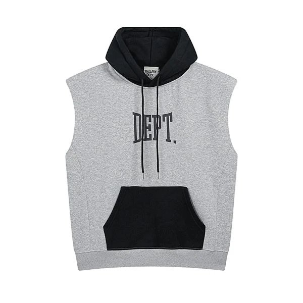 DEPT. Split-Color Sweat Shorts Black/Gray - 6