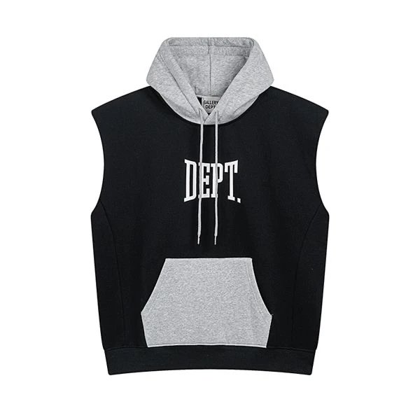 DEPT. Split-Color Sweat Shorts Black/Gray - 8