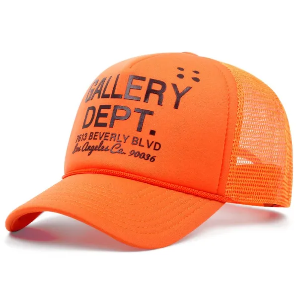 Gallery Dept. Trucker Cap Orange Baseball Cap - 1