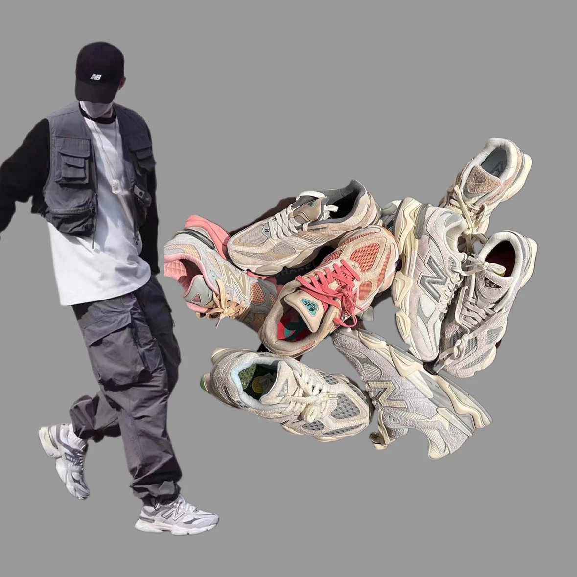 New Balance 9060 Retro Dad Sneakers