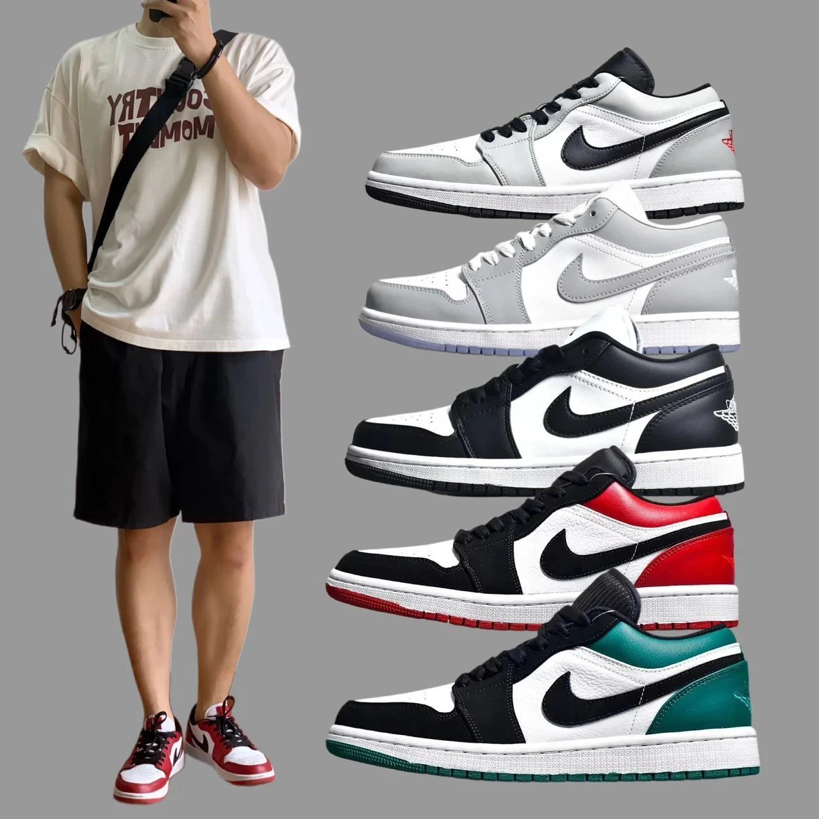 Nike Air Jordan 1 Low Basketball Sneakers