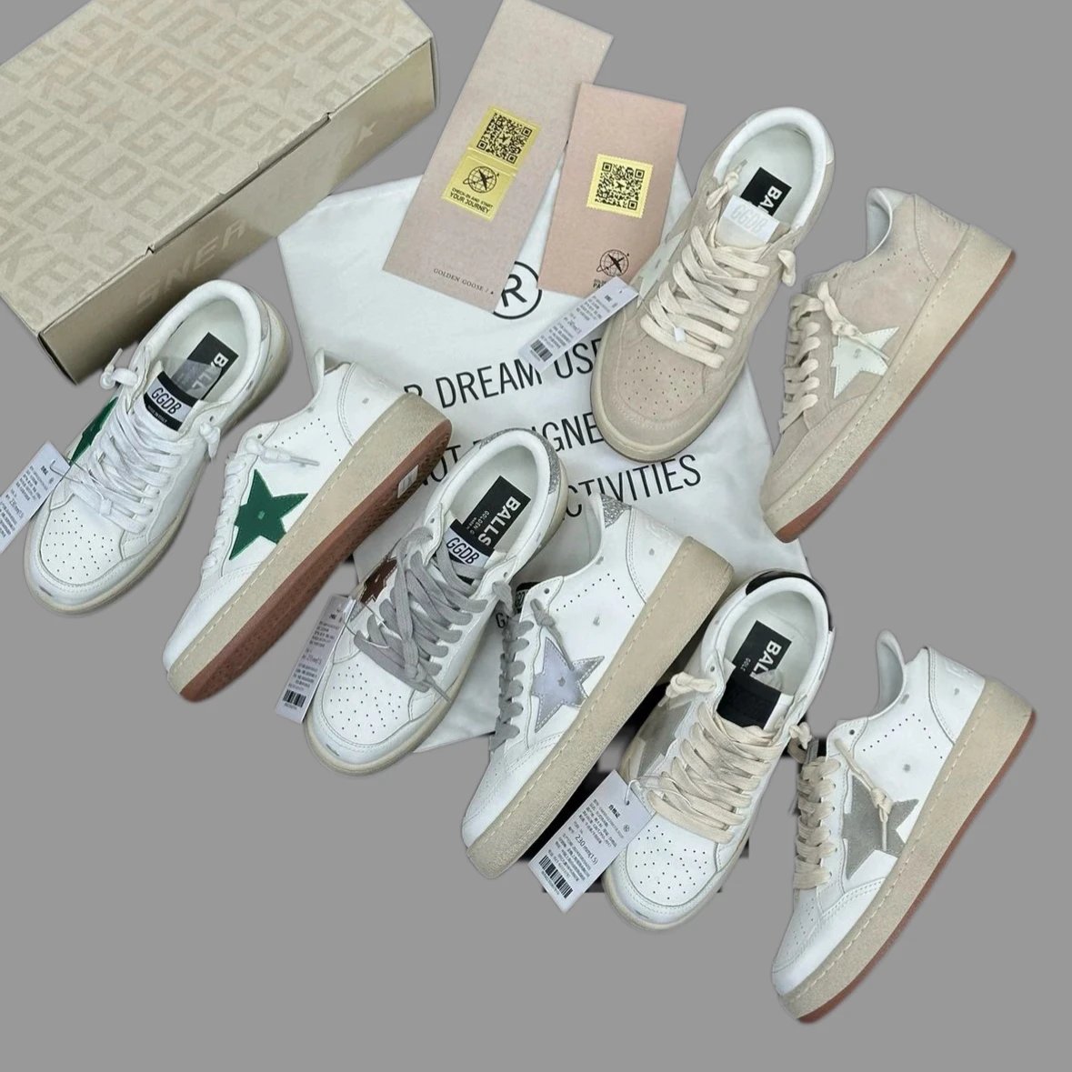 GGDB Women's Star Distressed Casual Sneakers