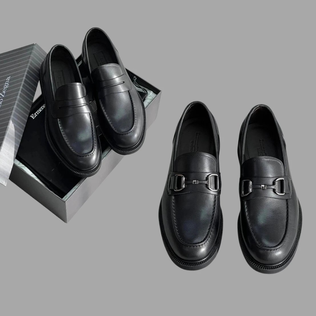 Ermenegildo Zegna Men's Leather Loafers
