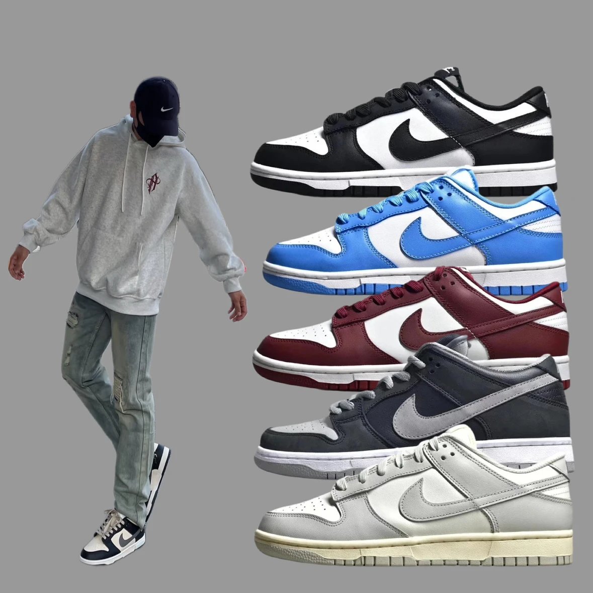 Nike SB Dunk Low Retro Breathable Sneakers For Couples
