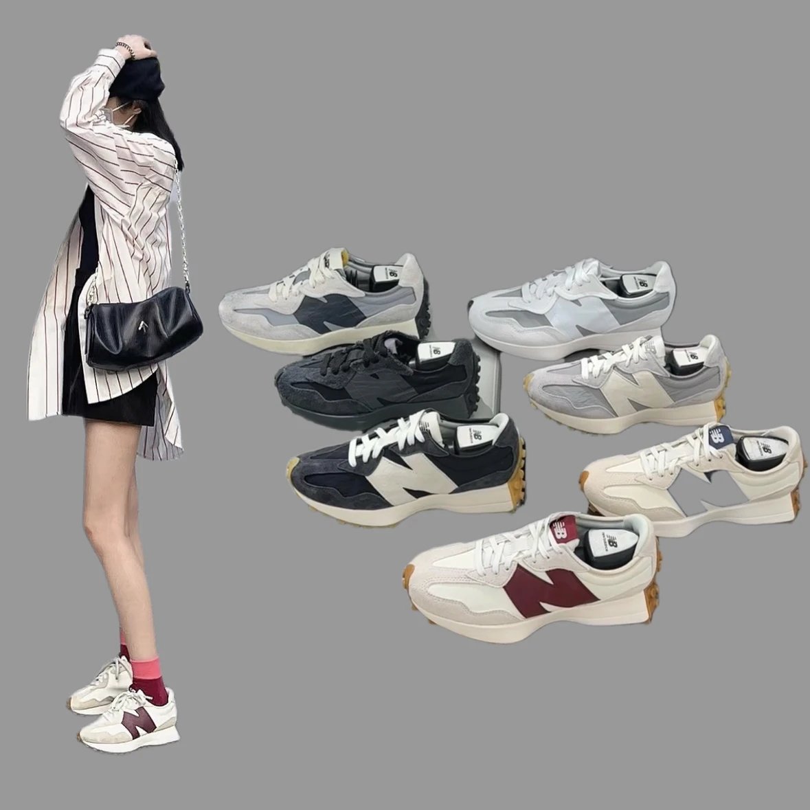 New Balance NB327 Retro Unisex Breathable Sneakers