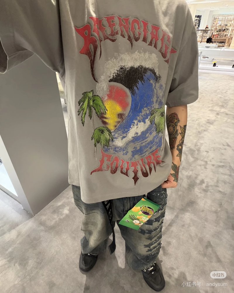 Balenciaga Blcg Surfer T-Shirt