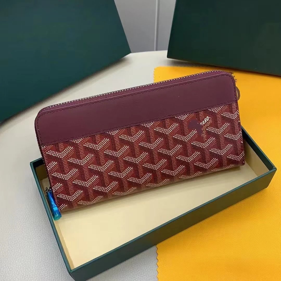 长款钱包 枣红色+礼盒