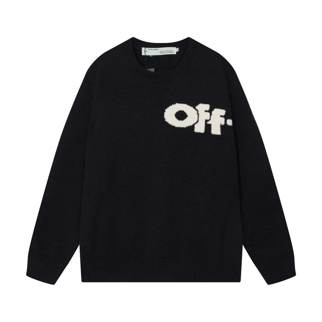 Off-White Front and Back Letters Crewneck Sweater photo 4