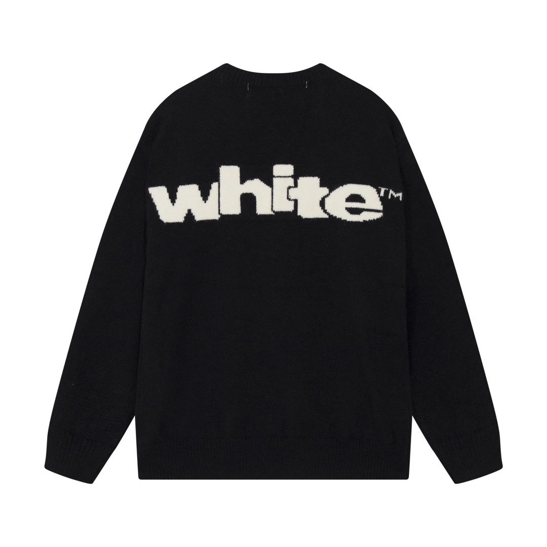 Off-White Front and Back Letters Crewneck Sweater photo 5