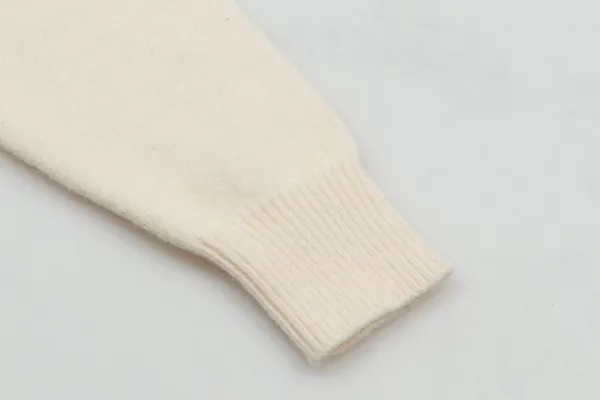 Off-White Off-Logo Knit Sweater Beige - 10