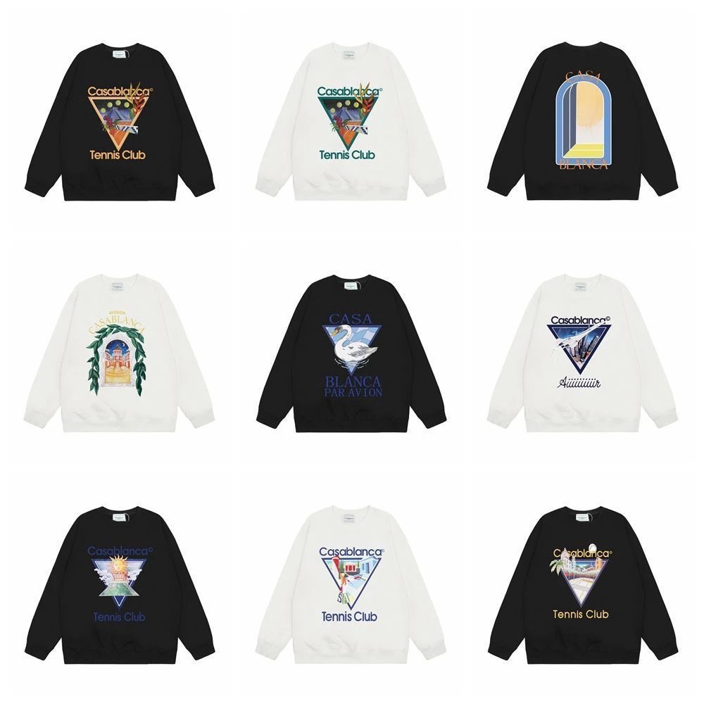 Casablanca Cotton Crew Neck Hoodie