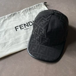 thumbnail for FEND* FF字母印花 - 鸭舌帽 男款 黑色
