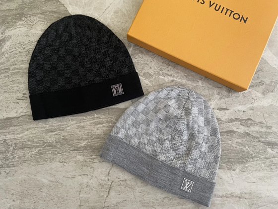 Checkered Wool Beanie, Knit Hat - Fashionable, Comfortable & Unique