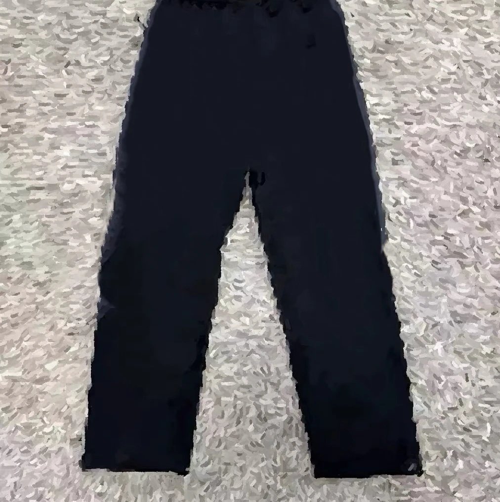 Black Patchwork Pants