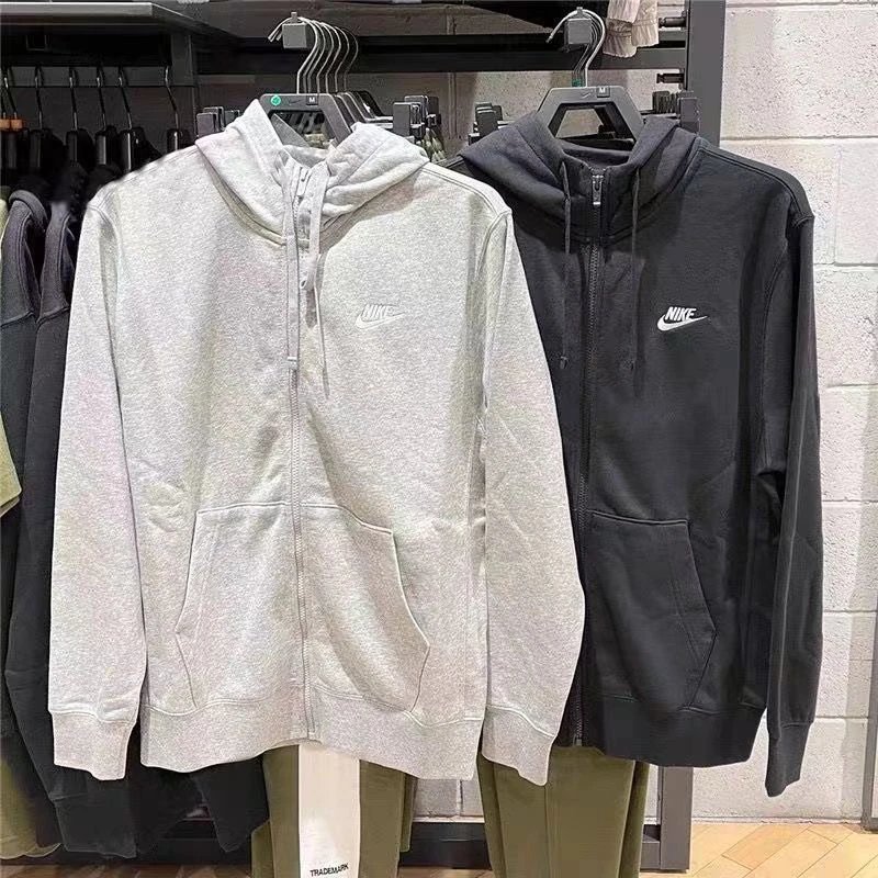 Nike Sportswear Club Fleece Full-Zip Hoodie Black - 5
