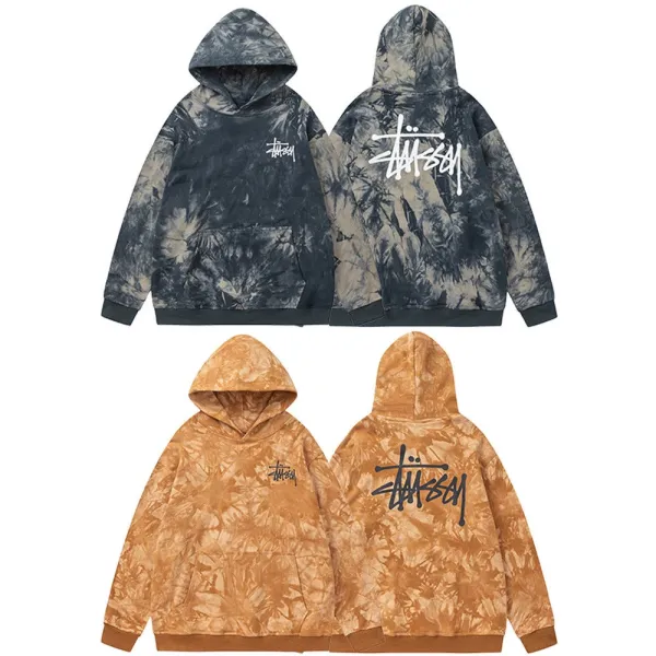Stüssy Tie-Dye Hoodie Orange - 3
