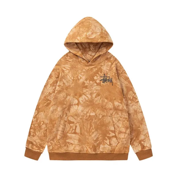 Stüssy Tie-Dye Hoodie Orange - 5
