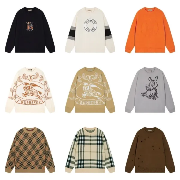 Loewe Anagram Intarsia Knit Sweater Beige - 6