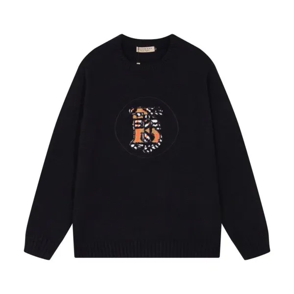 Burberry Monogram Motif Knit Sweater Black - 1