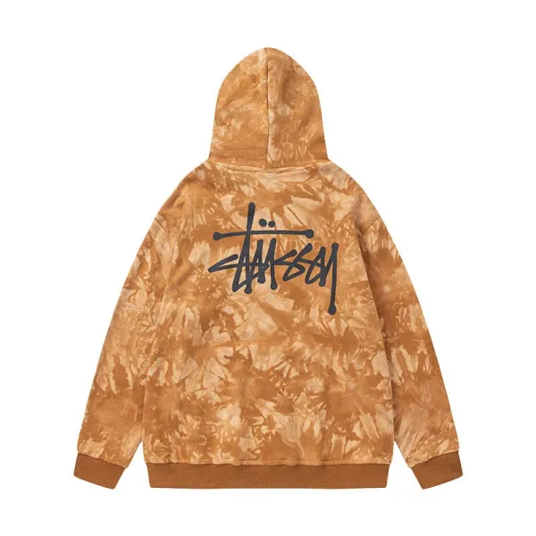 Stüssy Tie-Dye Hoodie Orange - 1
