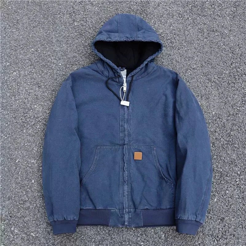 Carhartt Detroit Canvas Olive Green Hooded Work Jacket