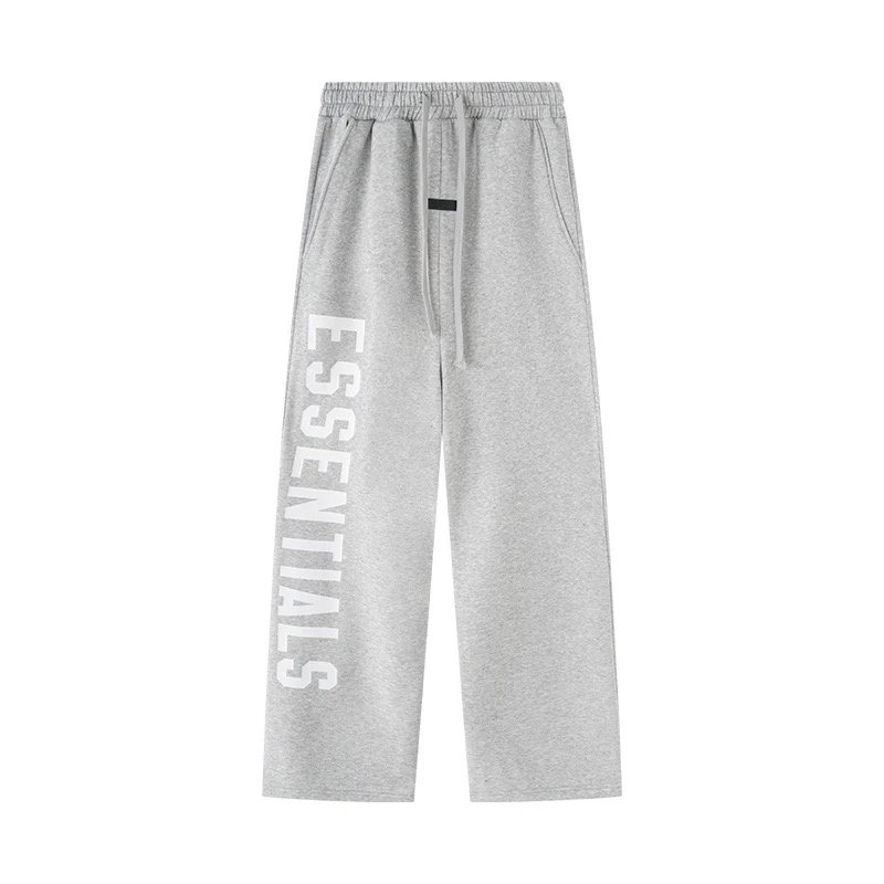 Essentials Black Logo Print Sweatpants
