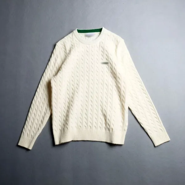 Lacoste Cable Knit Sweater Navy - 6