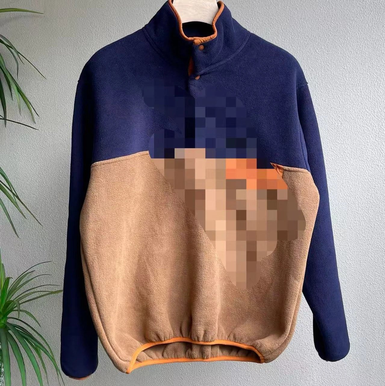 藏青拼卡其色 navy blue+khika