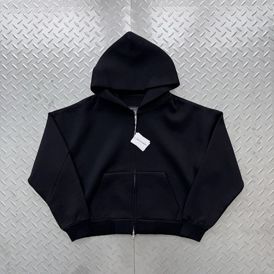Black Air Cotton Zip-Up Hoodie SA-11