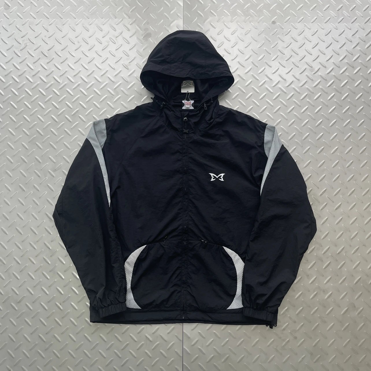 Black and Gray Mesh Reflective Jacket M-53
