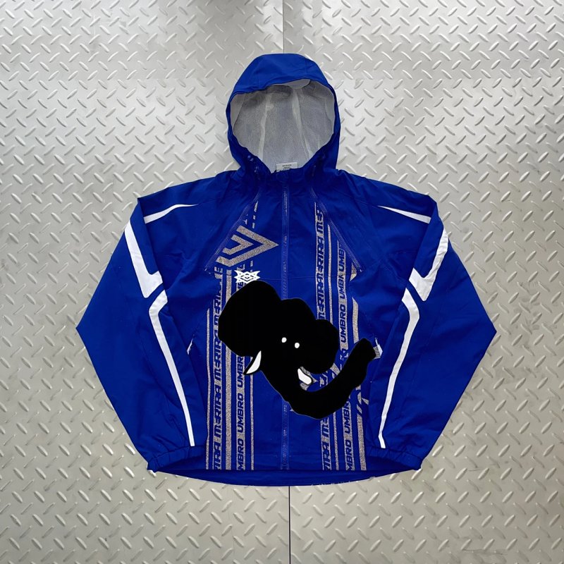 cny Mertra x Umbro TECHNICAL JACKET-BLUE 联名 反光印花冲锋衣 蓝色 M-39